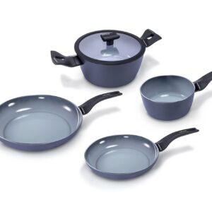 Zestaw Garnków i Patelni Aluminium Moneta Aria Finegres 16 cm Szary