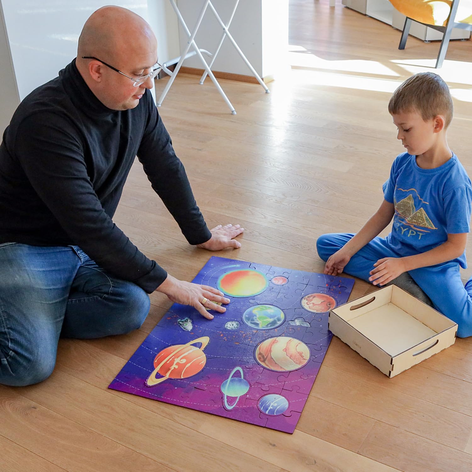 Puzzle podłogowe Układ Słoneczny Ulanik – 69 elementów edukacyjnych dla dzieci 3+ - obrazek 2