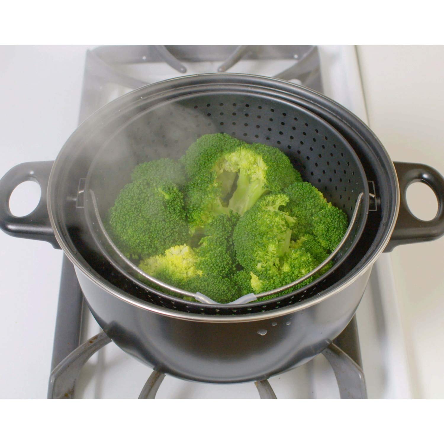 Genius World Garnki 3-częściowe z sitkiem 25 cm - Indukcja, Ceran, A24655 - obrazek 7