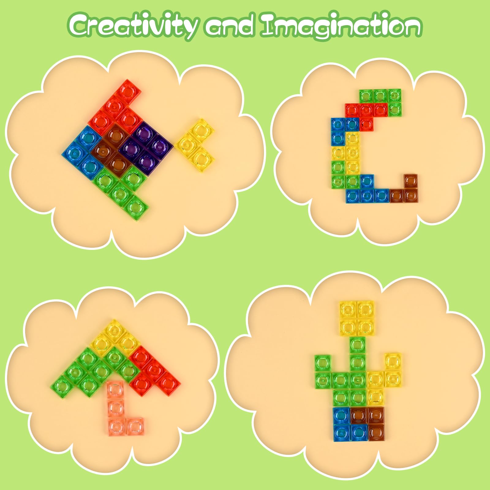 Victse Tetris Puzzle 3D – Kolorowe drewniane zabawki Montessori dla dzieci 3-6 lat - obrazek 6