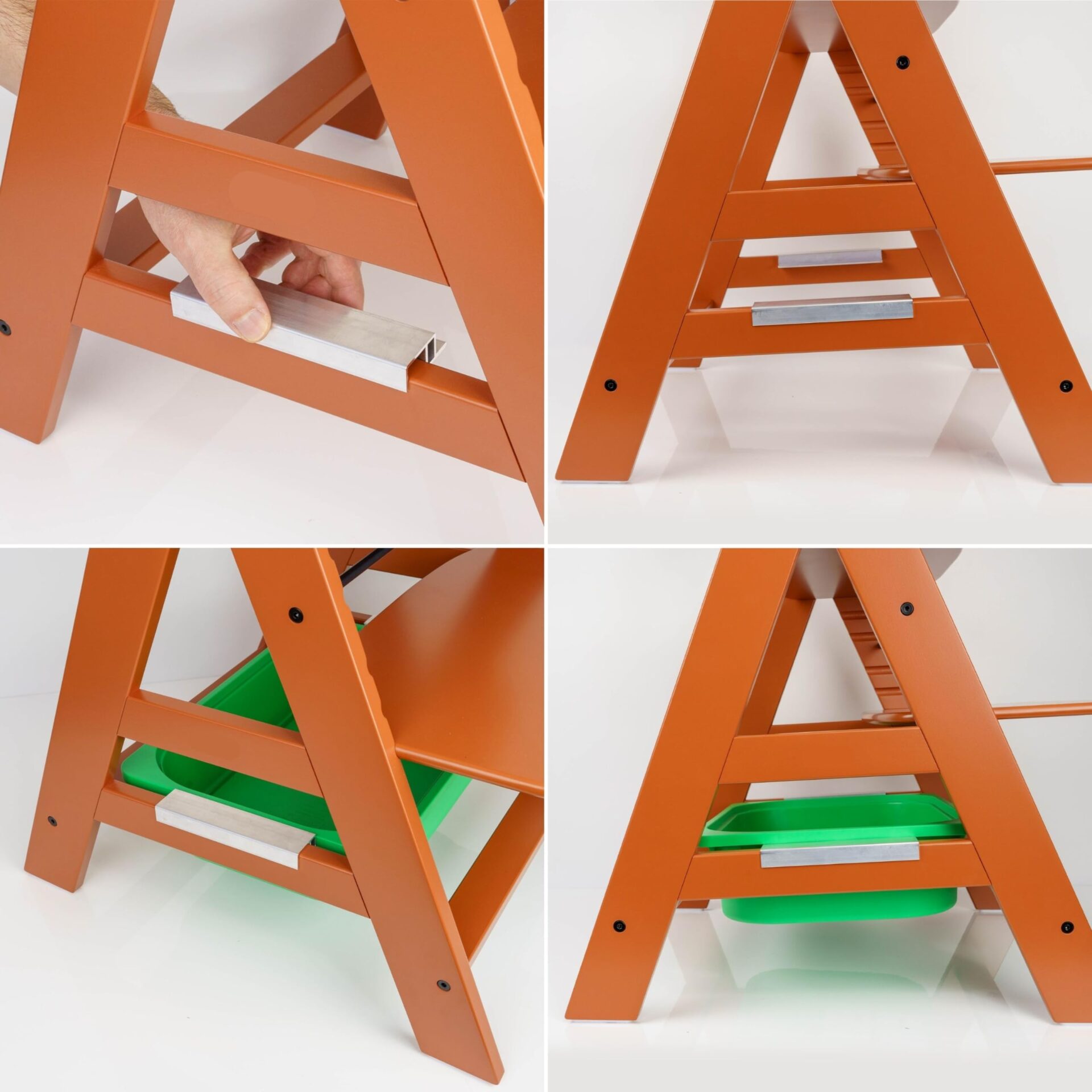 Adapter do krzesełka Hauck Alpha Beta - aluminiowy uchwyt do skrzynek IKEA - obrazek 4