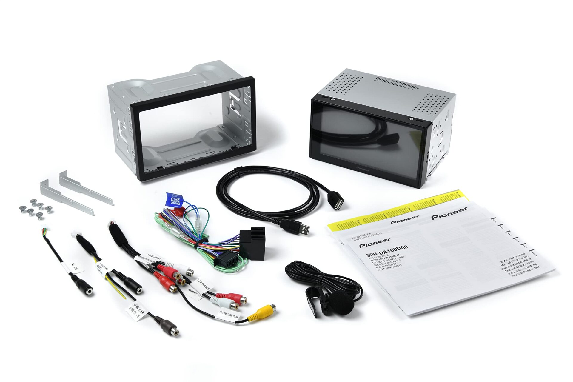 Pioneer SPH-DA160DAB-AN 68-calowy odbiornik multimedialny 2-DIN z Apple CarPlay Android Auto DAB+ i Bluetooth w tym antena DAB - obrazek 4