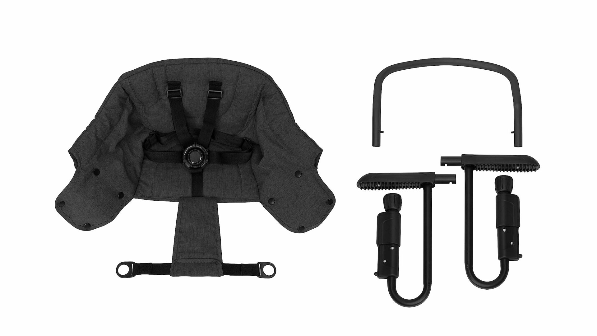 Casualplay Clip-up wysokie krzesełko stołowe z wodoodporną tkaniną i w - obrazek 2