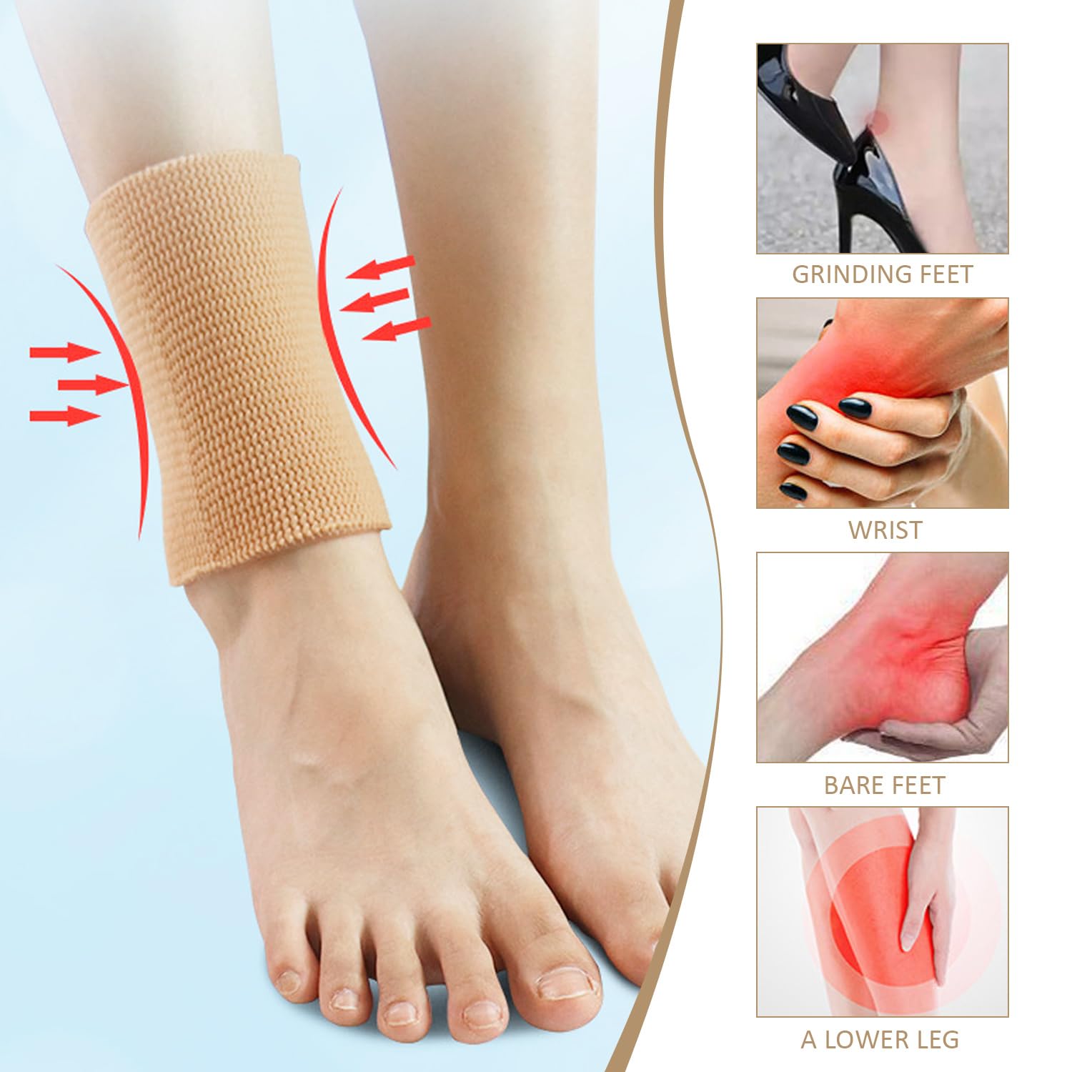 1 para elastycznych żelowych ubrań ochronnych, odzieży ochronnej na ko - obrazek 4