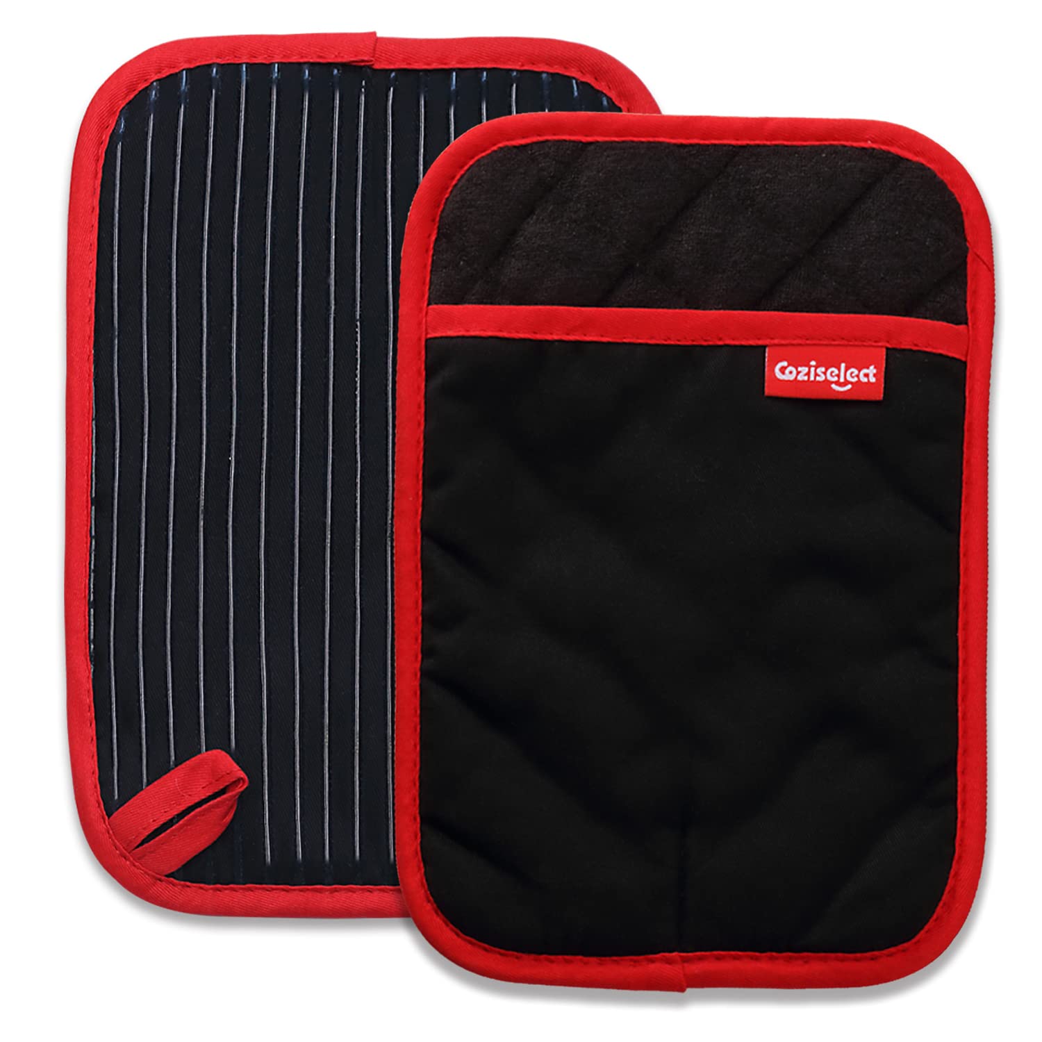 Zestawy łapek do garnków, żaroodporne łapki z kieszeniami antypoślizgo