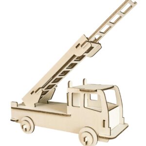 Pebaro 851/2 l drewniany zestaw do budowy samochodu strażackiego, wyci