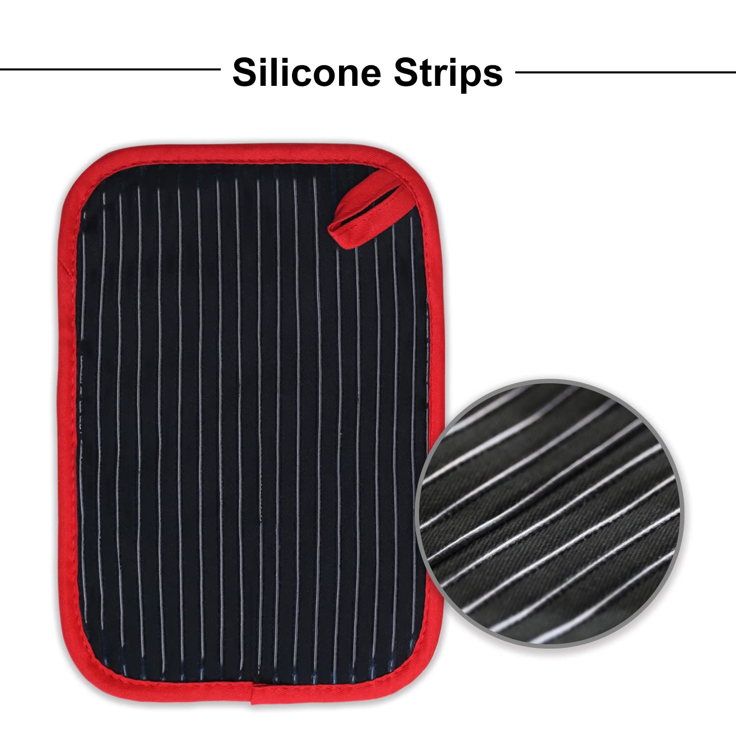 Zestawy łapek do garnków, żaroodporne łapki z kieszeniami antypoślizgo - obrazek 4