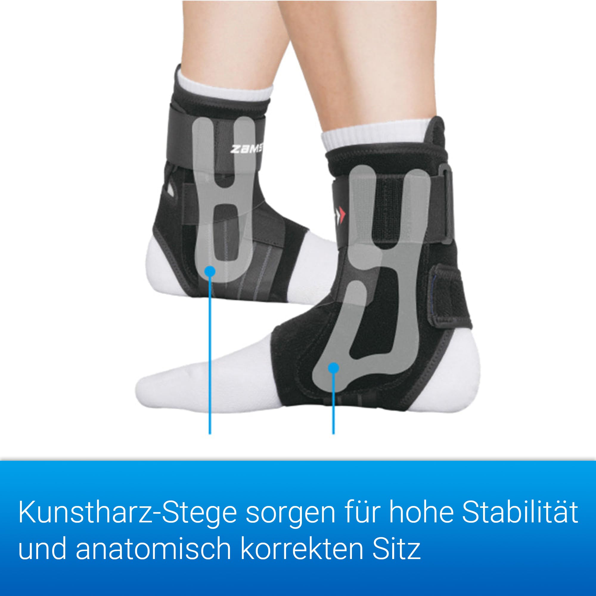 Zamst Kotwica Sportowa A1 L – Oddychająca Podpórka na Skręcenia Bocznego - obrazek 3