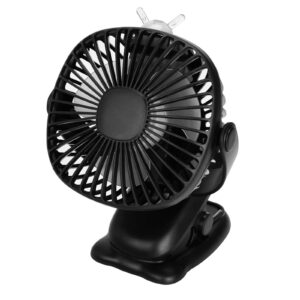 Venforze Klip on Stroller Fan, 6000mah USB wentylator Mini Personal De
