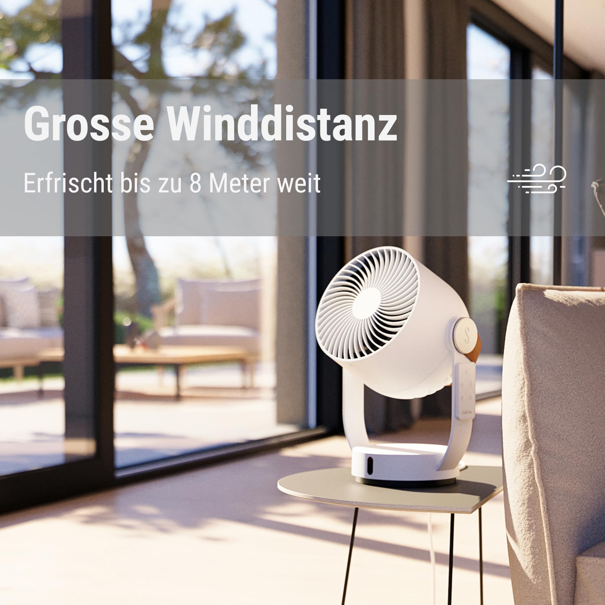 Stadler Form Cyrkulator powietrza Leo 3D, wentylator z funkcją obrotu - obrazek 4