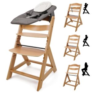 509 Crew Sun Wooden High Chair Grow Up Set from New Born Up to 90 kg,
