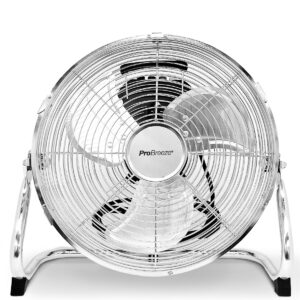 Przenośny wentylator Pro Breeze 12″ Chrome z oscylacją i 3 prędkościami