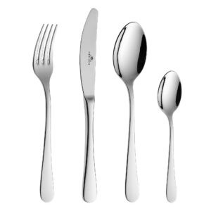 Gerlach Flow Zestaw Sztućców 24 El. dla 6 Osób - Stal Nierdzewna, Do Zmywarki
