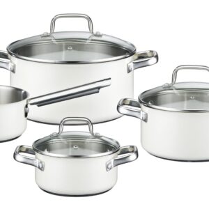 GSW Magic Color 158305 4-częściowy zestaw garnków, biały