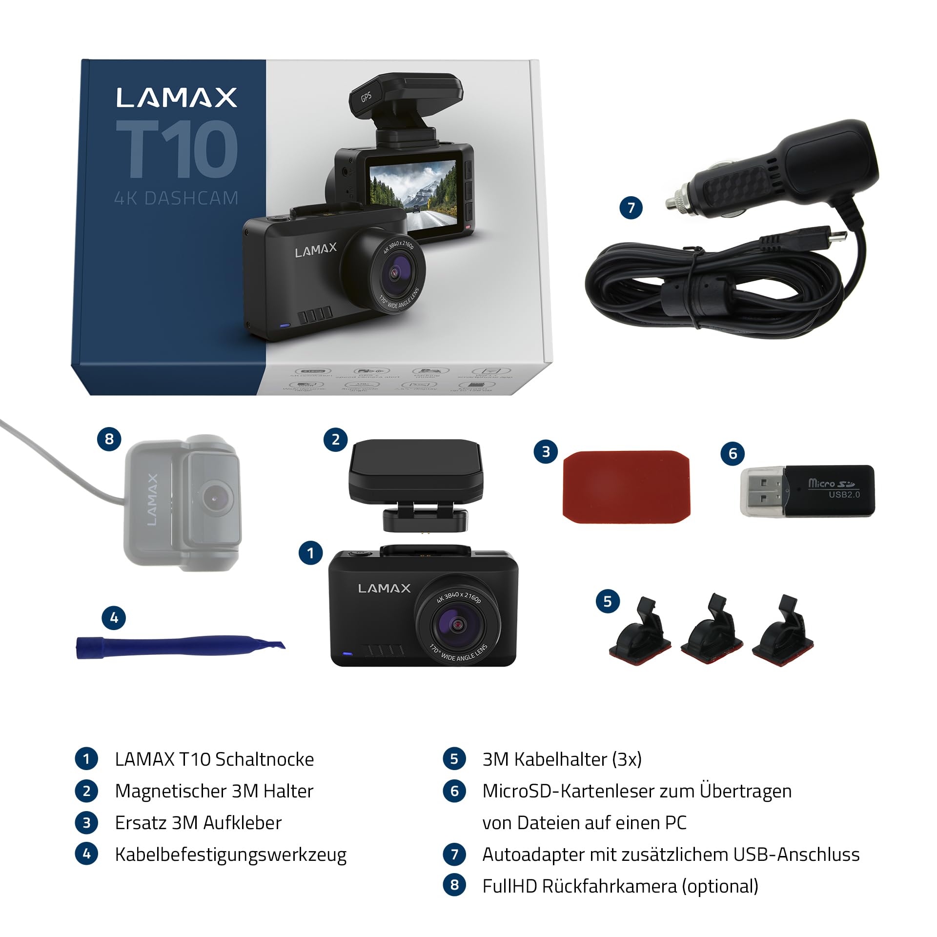 Kamera samochodowa Lamax T10 z GPS, 170° kąt, G-Sensor, WDR - obrazek 4