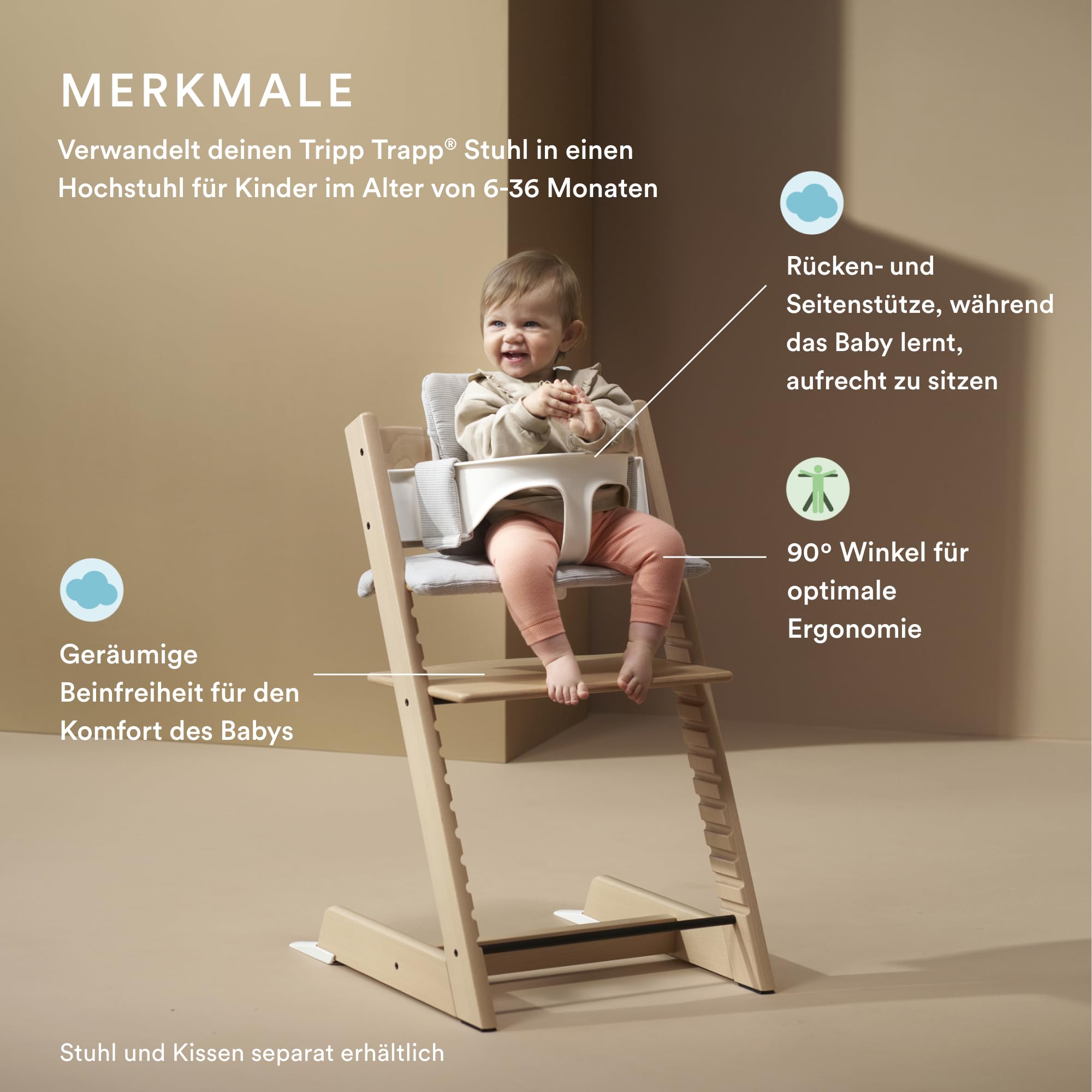 Stokke Tripp Trapp Zestaw dla niemowląt 2, biały - dla dzieci w wieku - obrazek 7