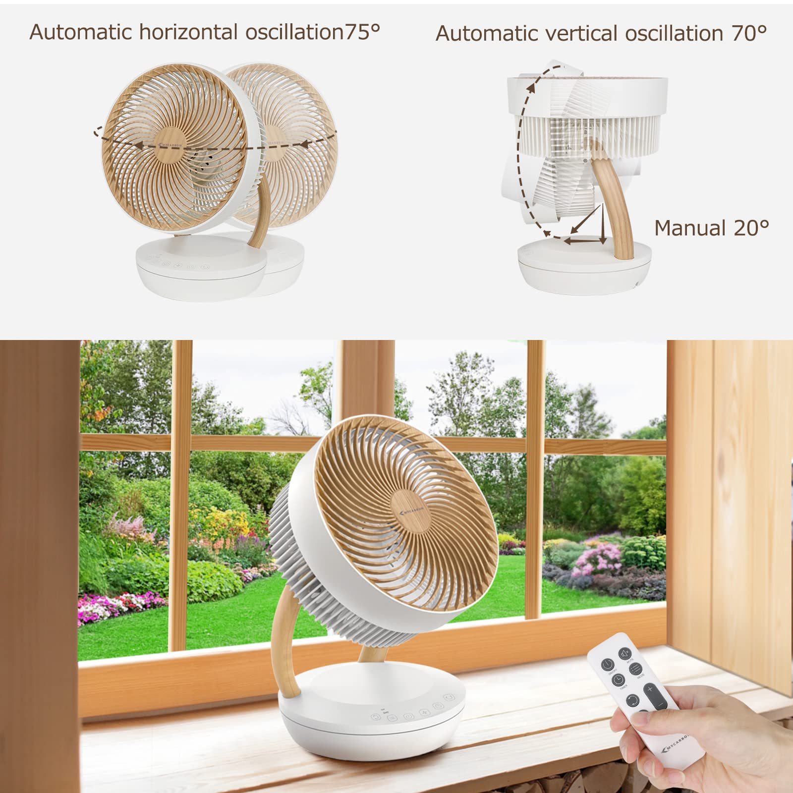 Cichy wentylator MYCARBON DC 20 dB, 1850 m³/h, 8 trybów, 3D obieg powietrza - obrazek 5