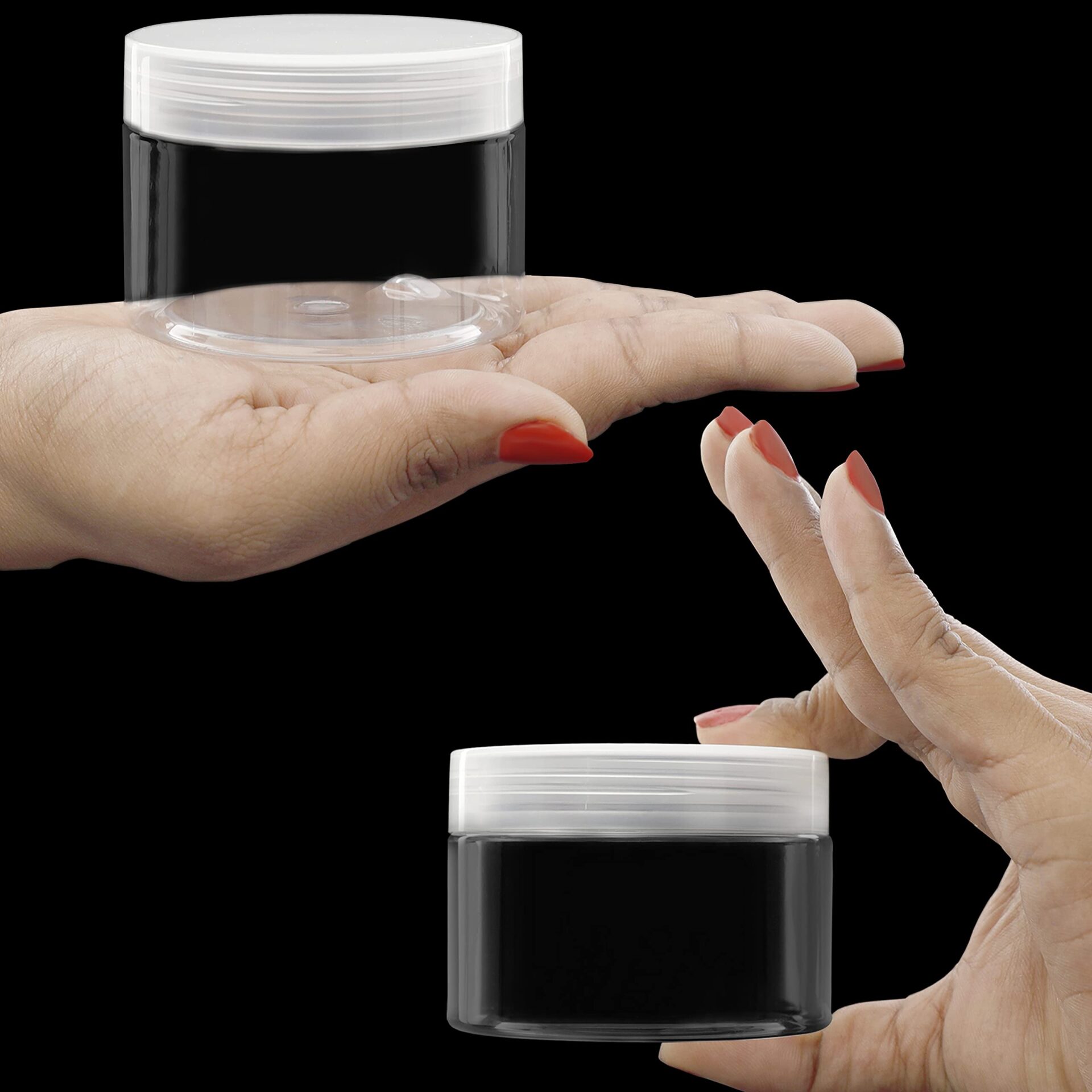 Piękny przezroczysty pusty pojemnik kosmetyczny (zestaw 12 sztuk) - 15 - obrazek 6
