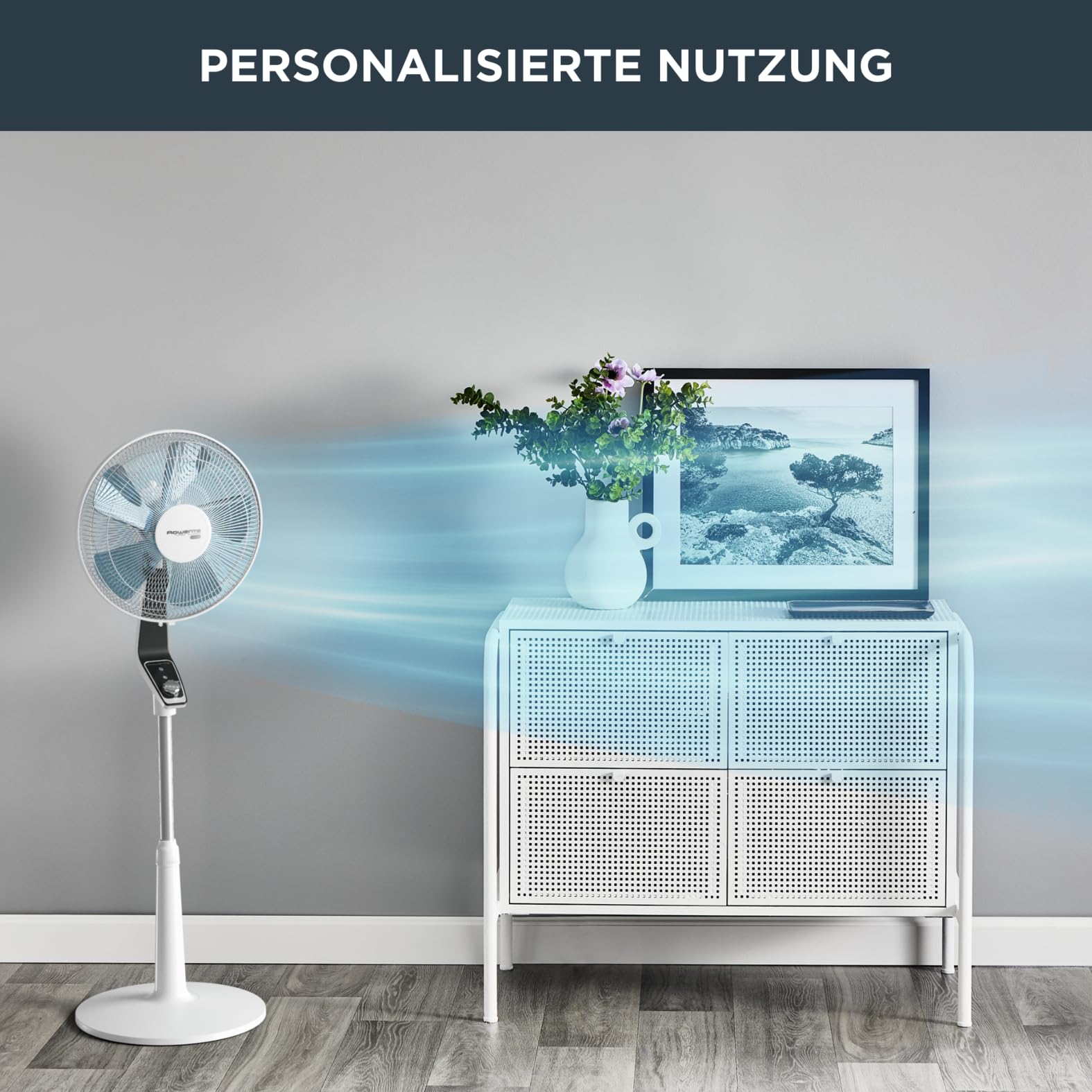 Rowenta Turbo Silence Extreme Wentylator, Biały/Niebieski, 40 cm - obrazek 5