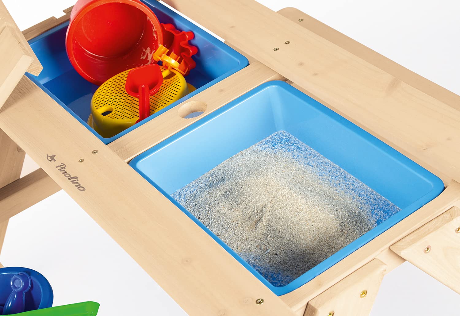 Children's picnic bench 'Matsch-Nicki für 4', natural - obrazek 2