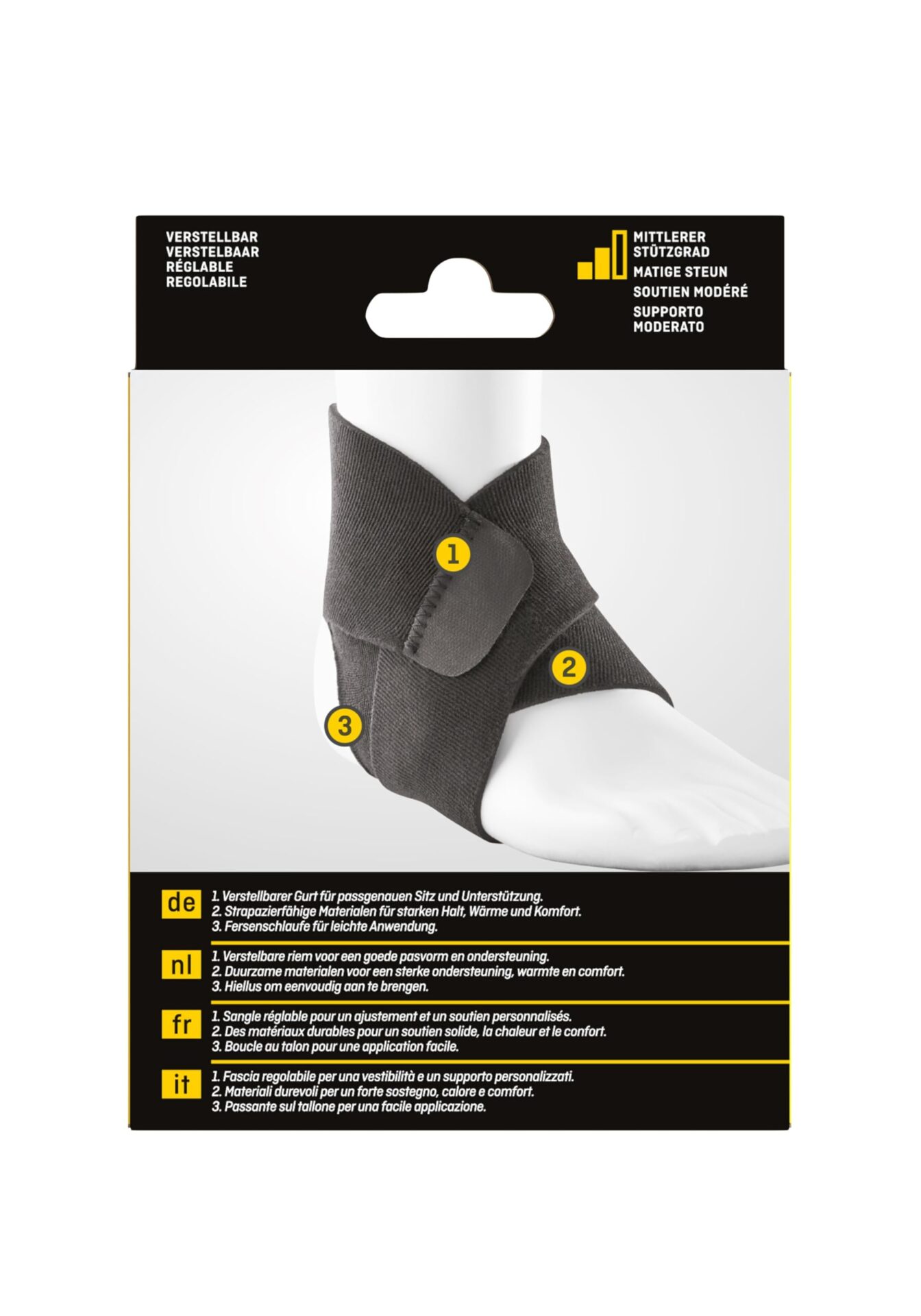 FUTURO Bandaż na staw skokowy regulowany 178-279 cm - wsparcie i komfort - obrazek 3