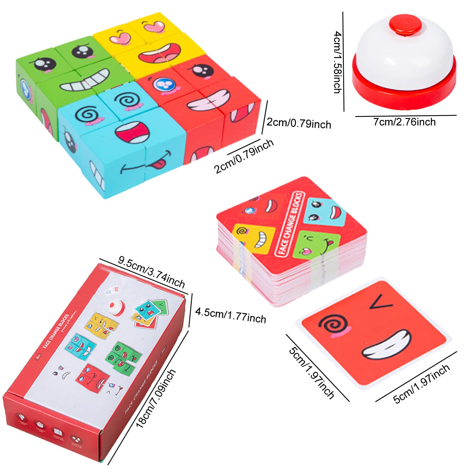 Drewniane puzzle Montessori z emocjami dla dzieci 3-6 lat – edukacyjne zabawki - obrazek 6