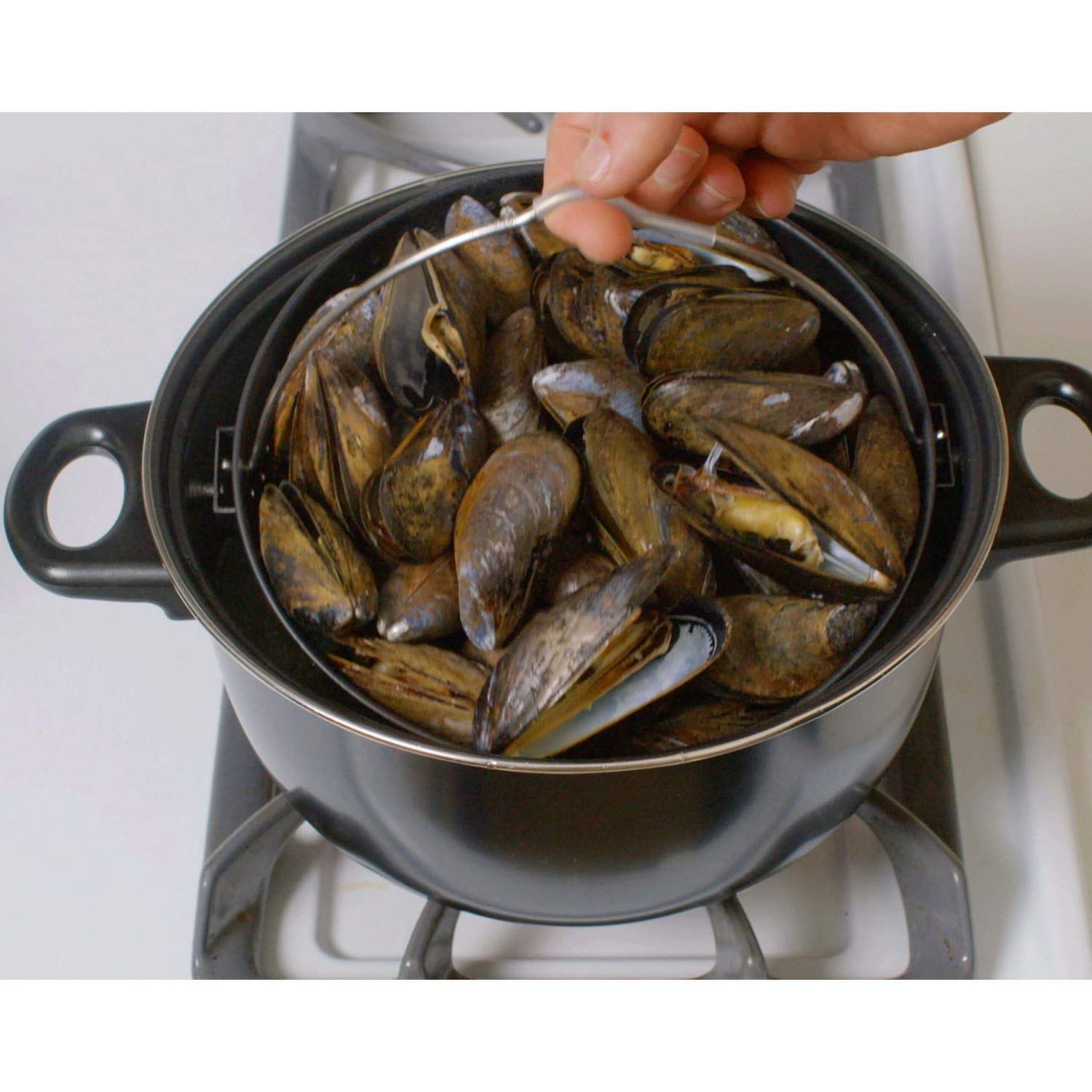 Genius World Garnki 3-częściowe z sitkiem 25 cm - Indukcja, Ceran, A24655 - obrazek 5