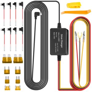 Zestaw Hardwire do Kamery Rozdzielczej USB-C 12V-5V z Ochroną Niskiego Napięcia