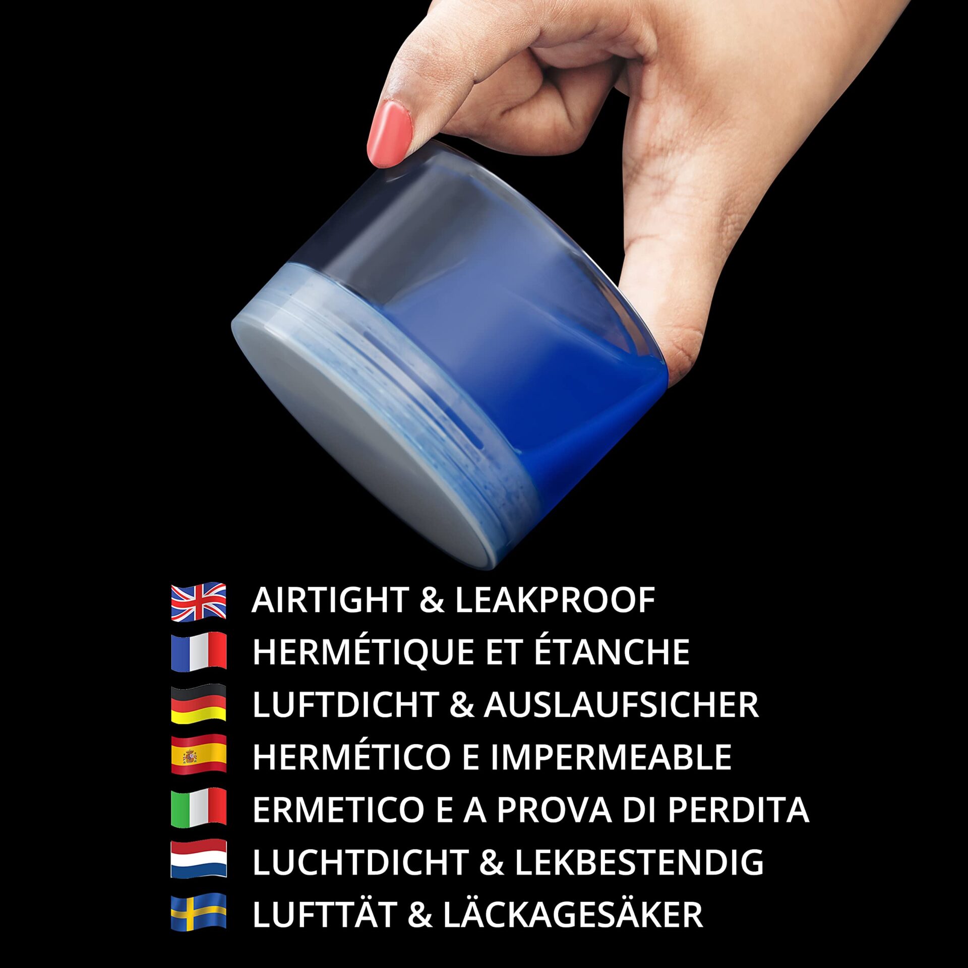 Piękny przezroczysty pusty pojemnik kosmetyczny (zestaw 12 sztuk) - 15 - obrazek 5