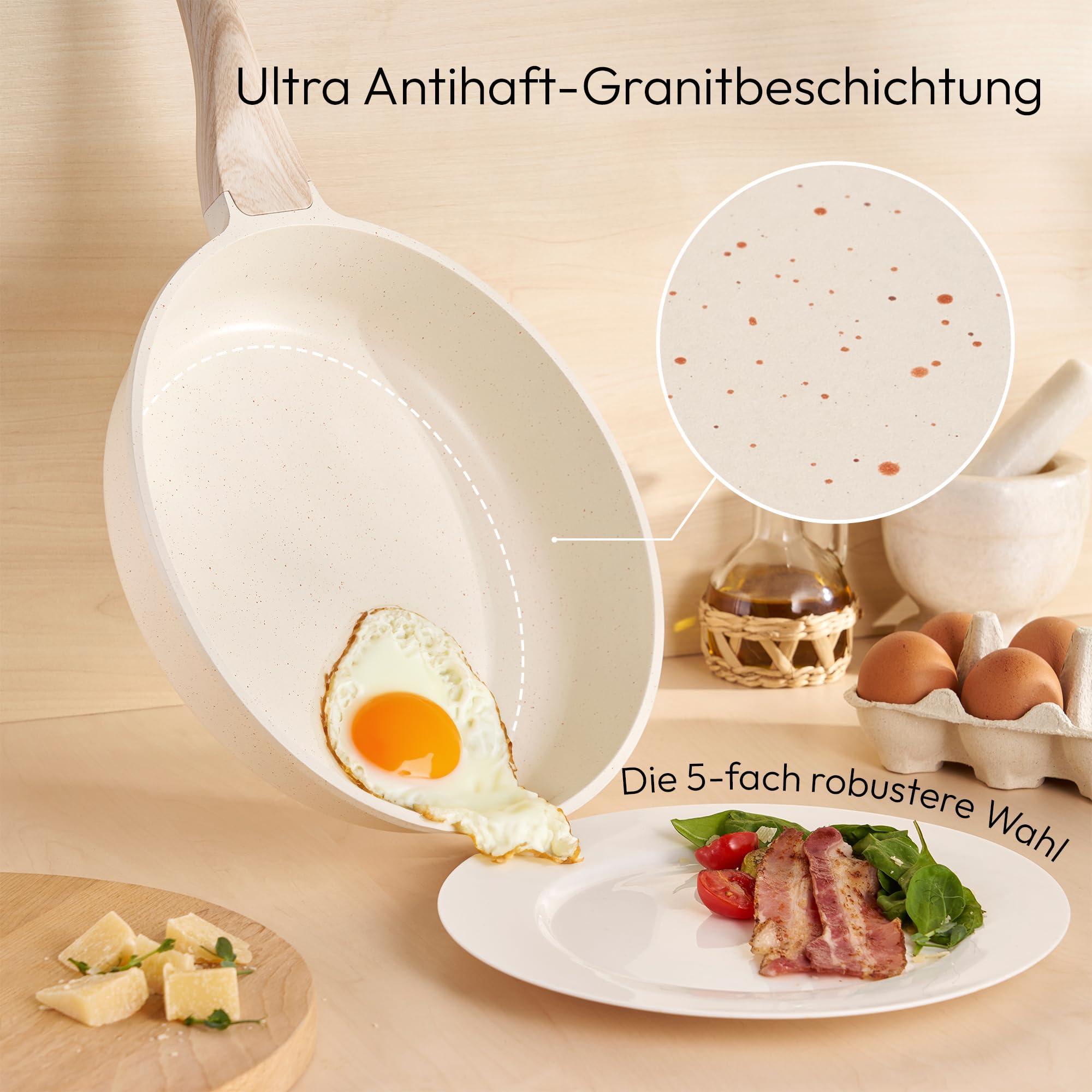 JUST PERFECTO - Zestaw Garnków Indukcyjnych 14 Elementów z Pokrywkami - obrazek 5