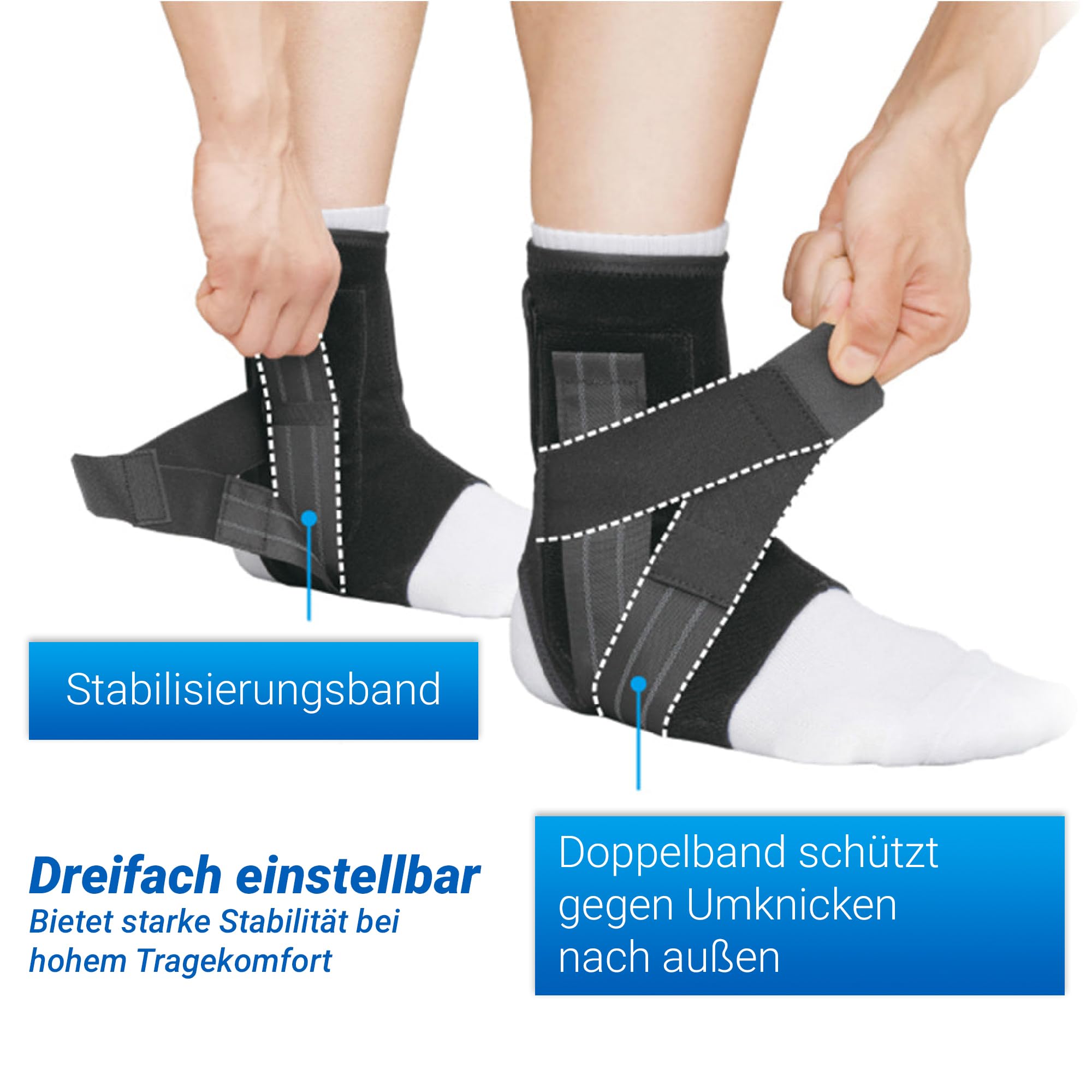 Zamst Kotwica Sportowa A1 L – Oddychająca Podpórka na Skręcenia Bocznego - obrazek 4