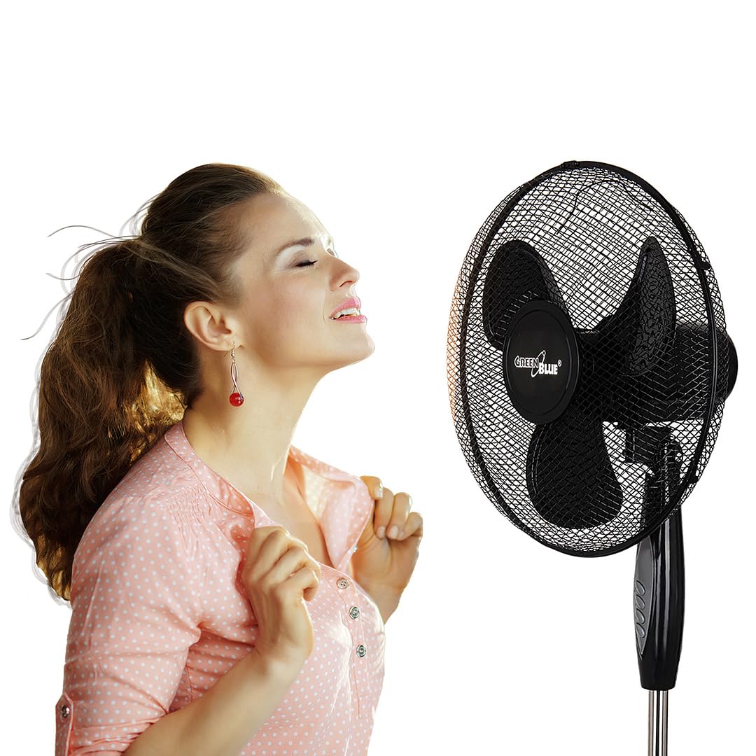 GreenBlue GB580 Wentylator Podłogowy z Pilotem, 3 Prędkości, Cichy, Timer - obrazek 8