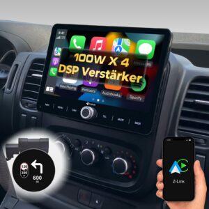 DYNAVIN Radio samochodowe z Androidem do Renault Trafic 3 Opel Vivaro FIAT Talento | 10.1 cala | Carplay i Android Auto | DAB | D9-RNTRF