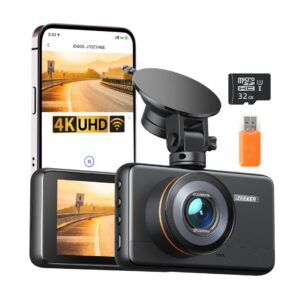 iZEEKER 4K Kamera samochodowa z przodu, 2160P Kamera samochodowa z dar