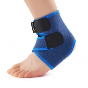 BraceUP Bandaż na staw skokowy dla dzieci - regulowany bandaż na kostk