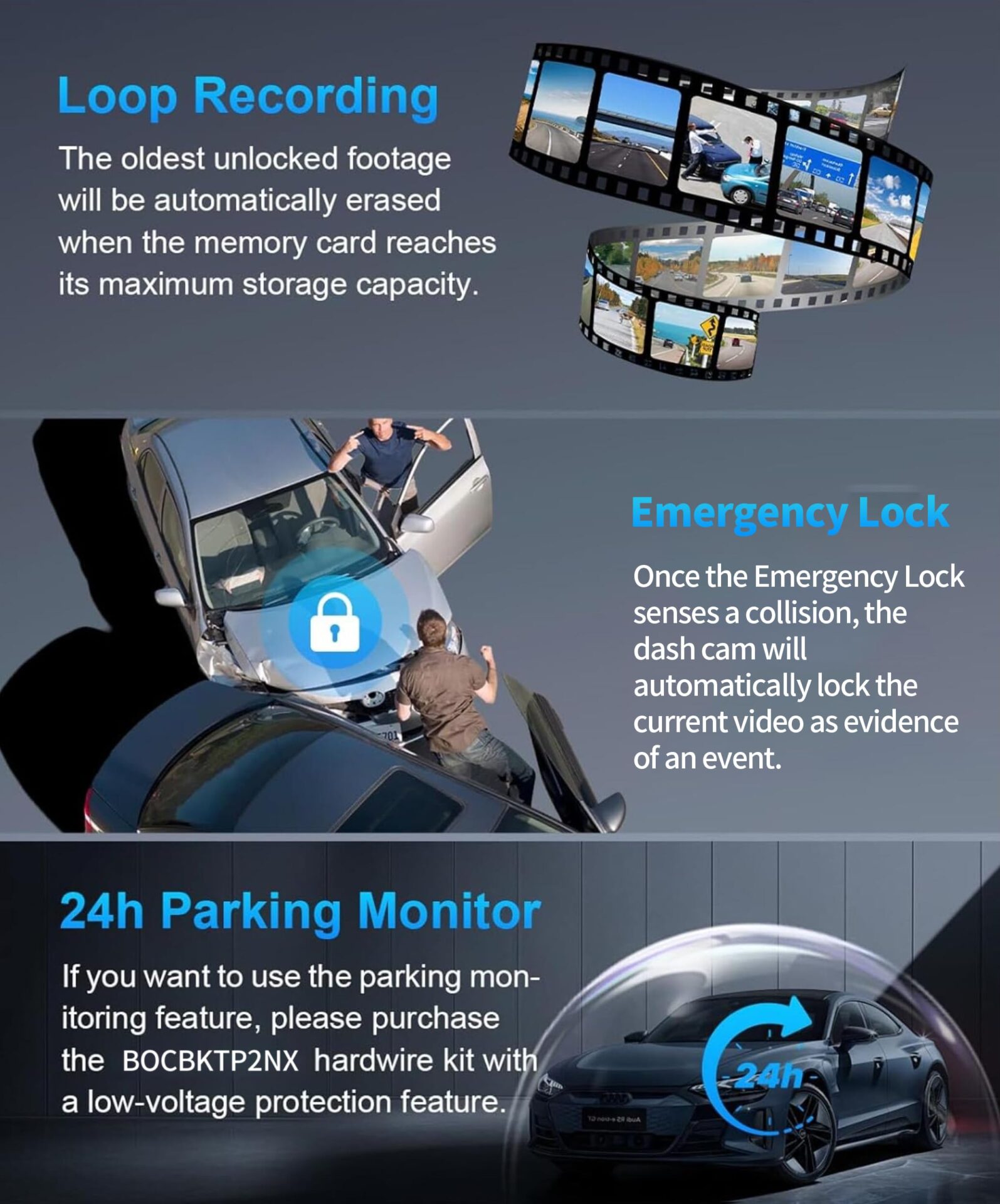 4-Kanałowa Kamera Samochodowa 360° 4x1080P z GPS, WiFi i 128GB - obrazek 4