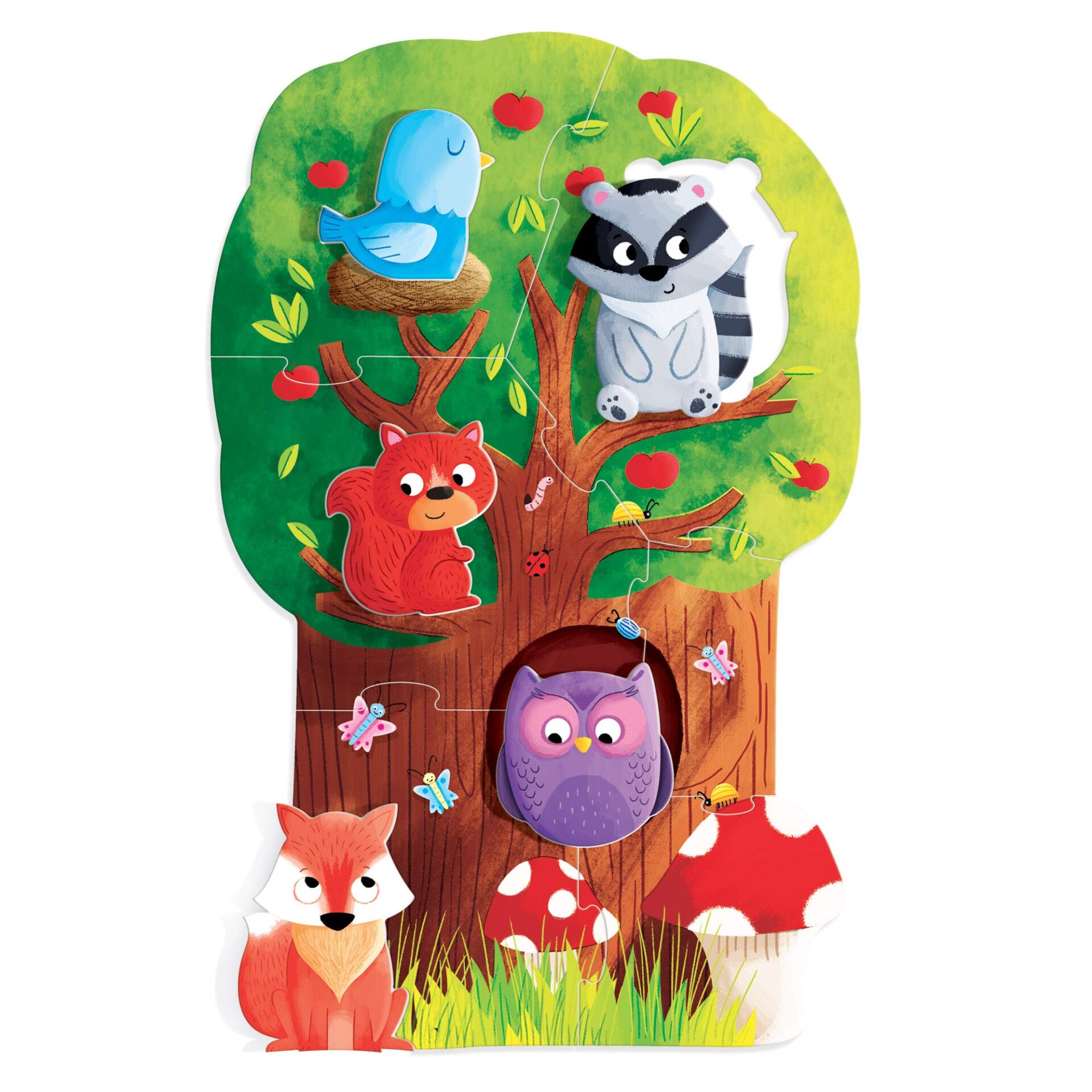 Headu First Montessori Puzzle Forest – Drewniane Puzzle Edukacyjne 2-4 lata - obrazek 3