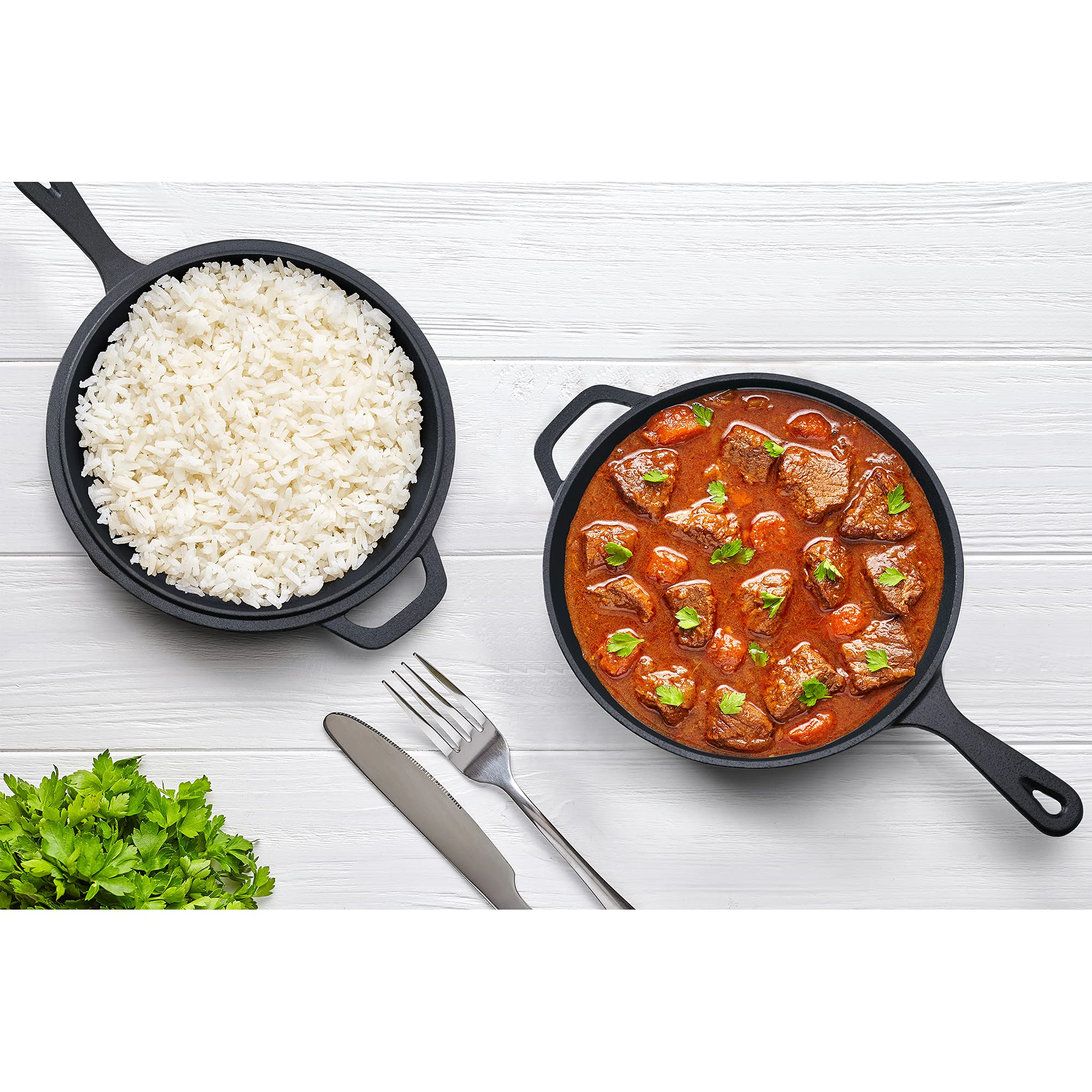 Tortillada - Zestaw garnków żeliwnych 2 w 1 / garnek żeliwny (3.5 litr - obrazek 3