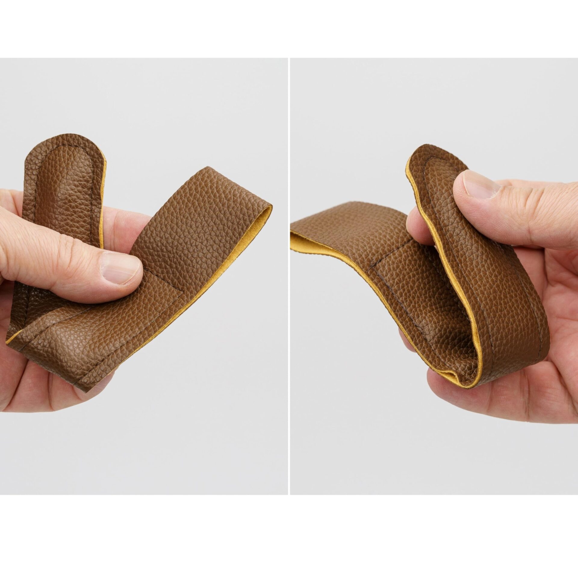 Pas krokowy do krzesełka do karmienia brązowy PU - kompatybilny z Stokke, Safety1st, Kinderkraft - obrazek 3