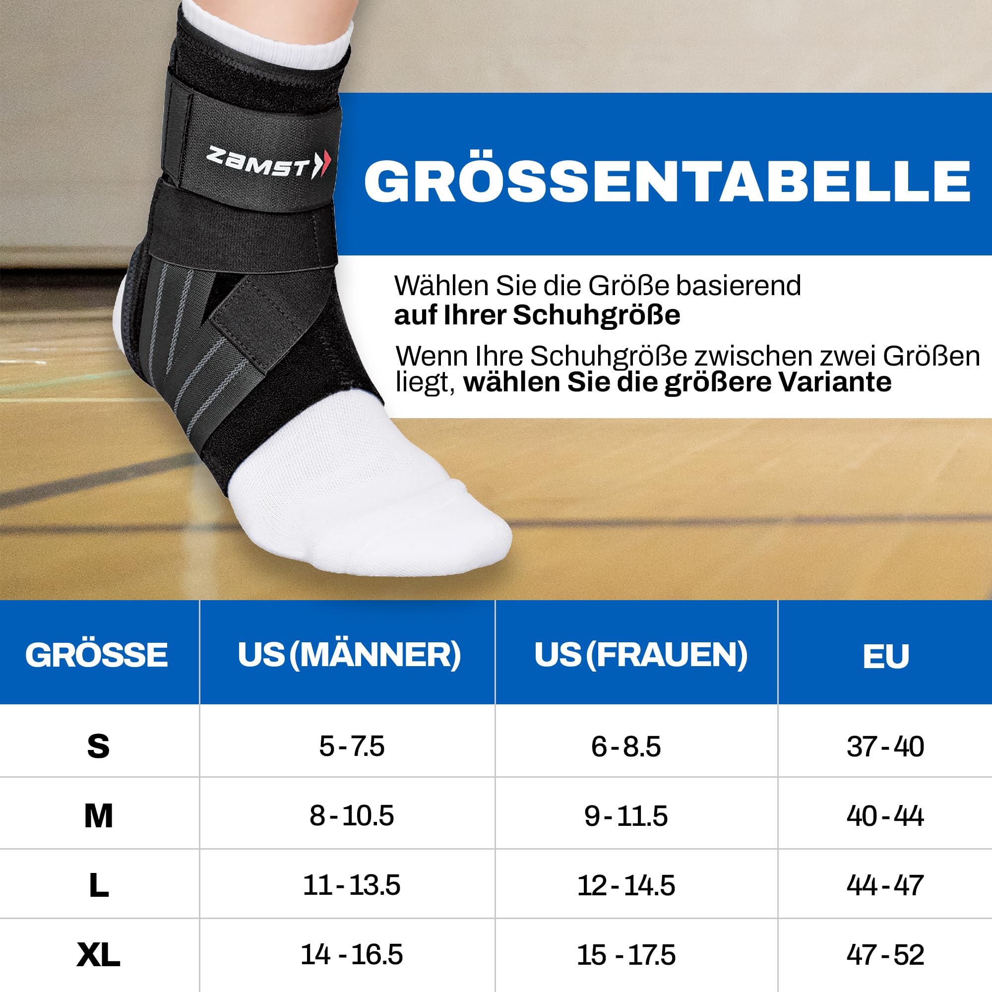 Zamst Kotwica Sportowa A1 L – Oddychająca Podpórka na Skręcenia Bocznego - obrazek 5