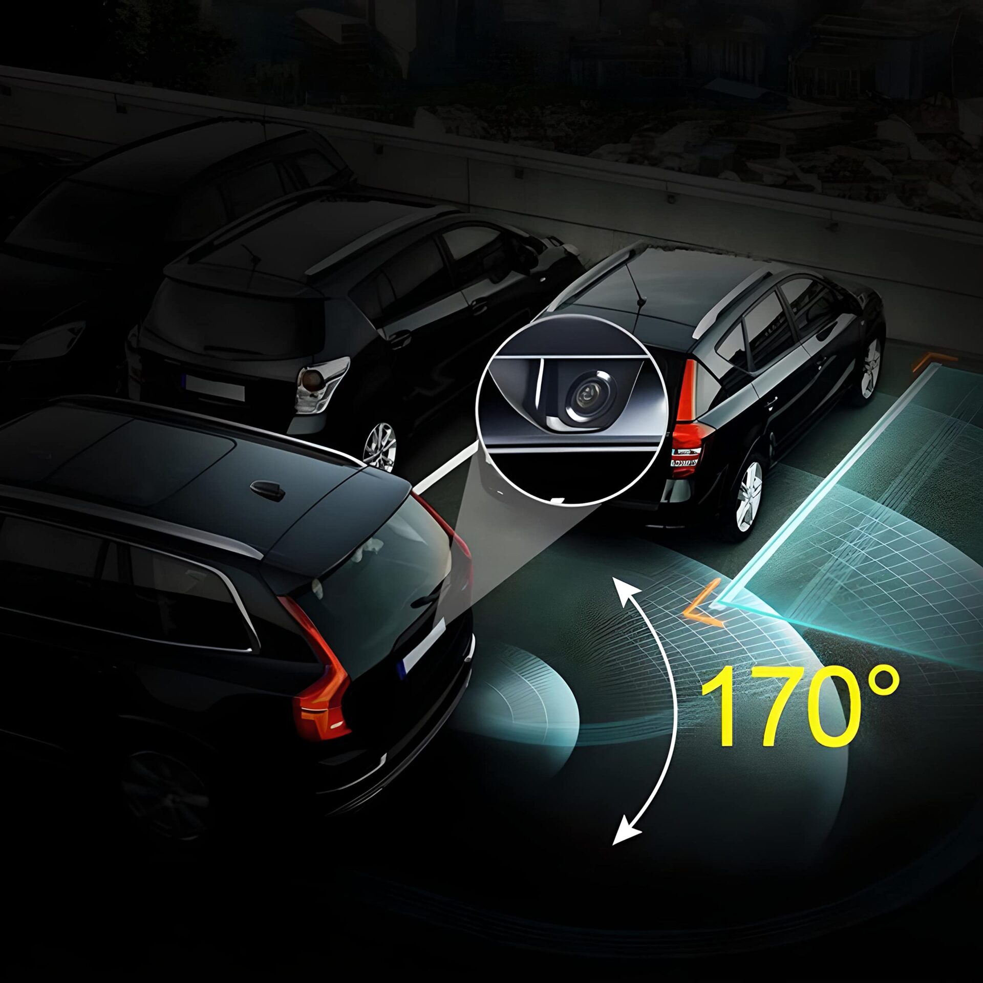 Retoo Kamera samochodowa 1080P z noktowizorem, czujnik G, monitor parkowania - obrazek 4