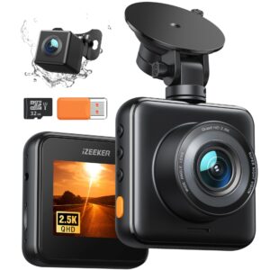 iZEEKER Dash Cam Front and Rear with SD Card 1080P Full HD Car Camera,