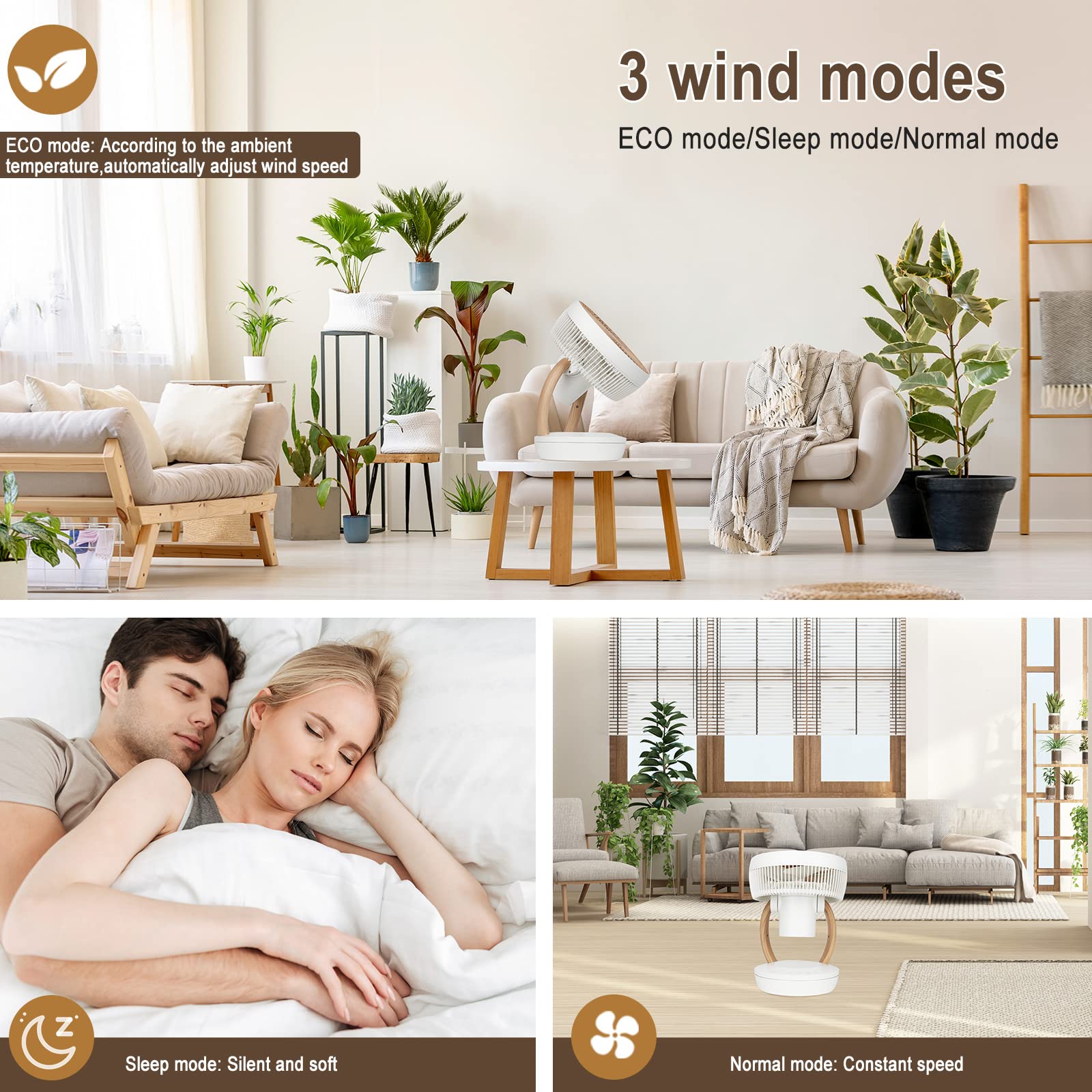 Cichy wentylator MYCARBON DC 20 dB, 1850 m³/h, 8 trybów, 3D obieg powietrza - obrazek 4