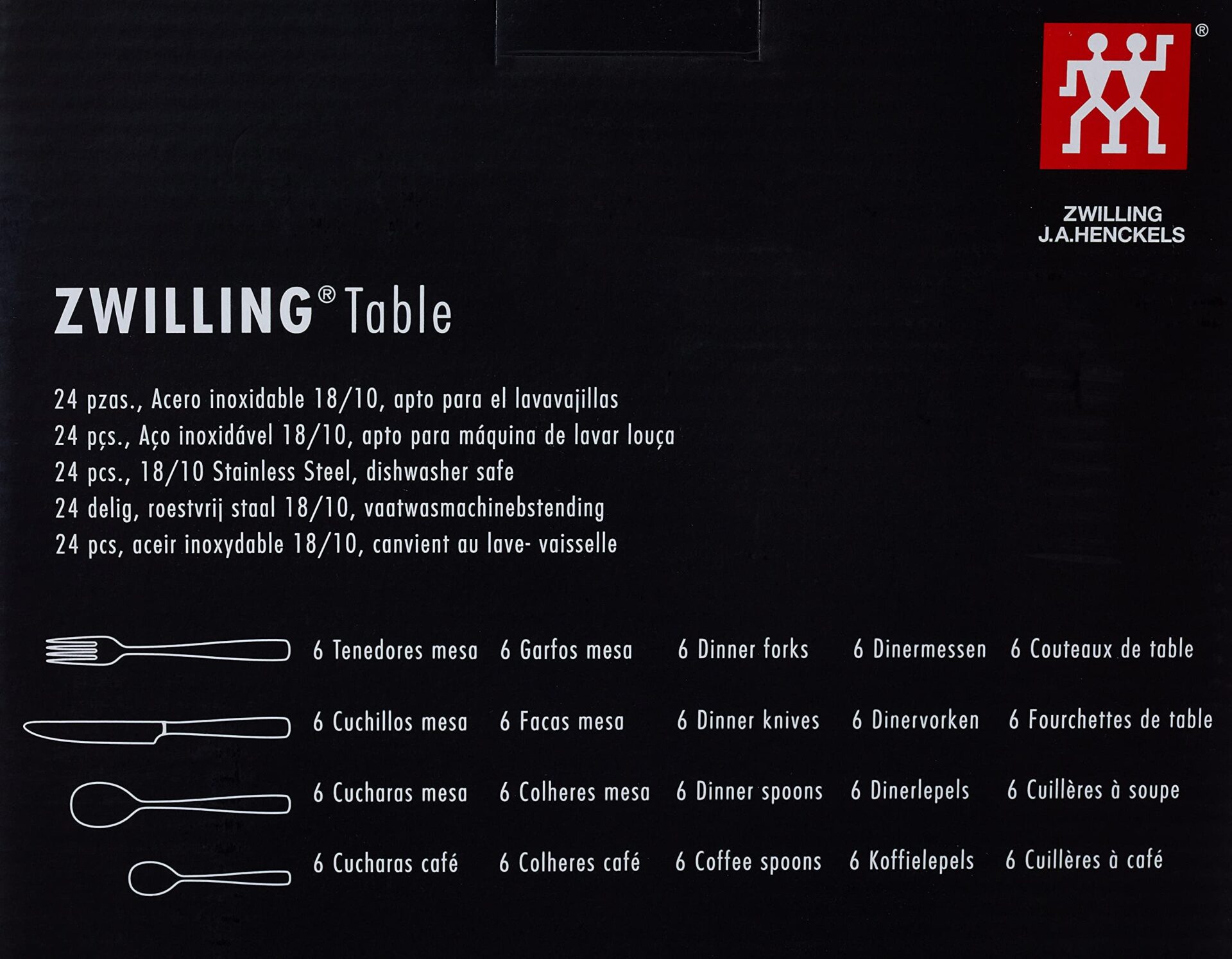 ZWILLING Artic Zestaw 24 sztućców stołowych - obrazek 3
