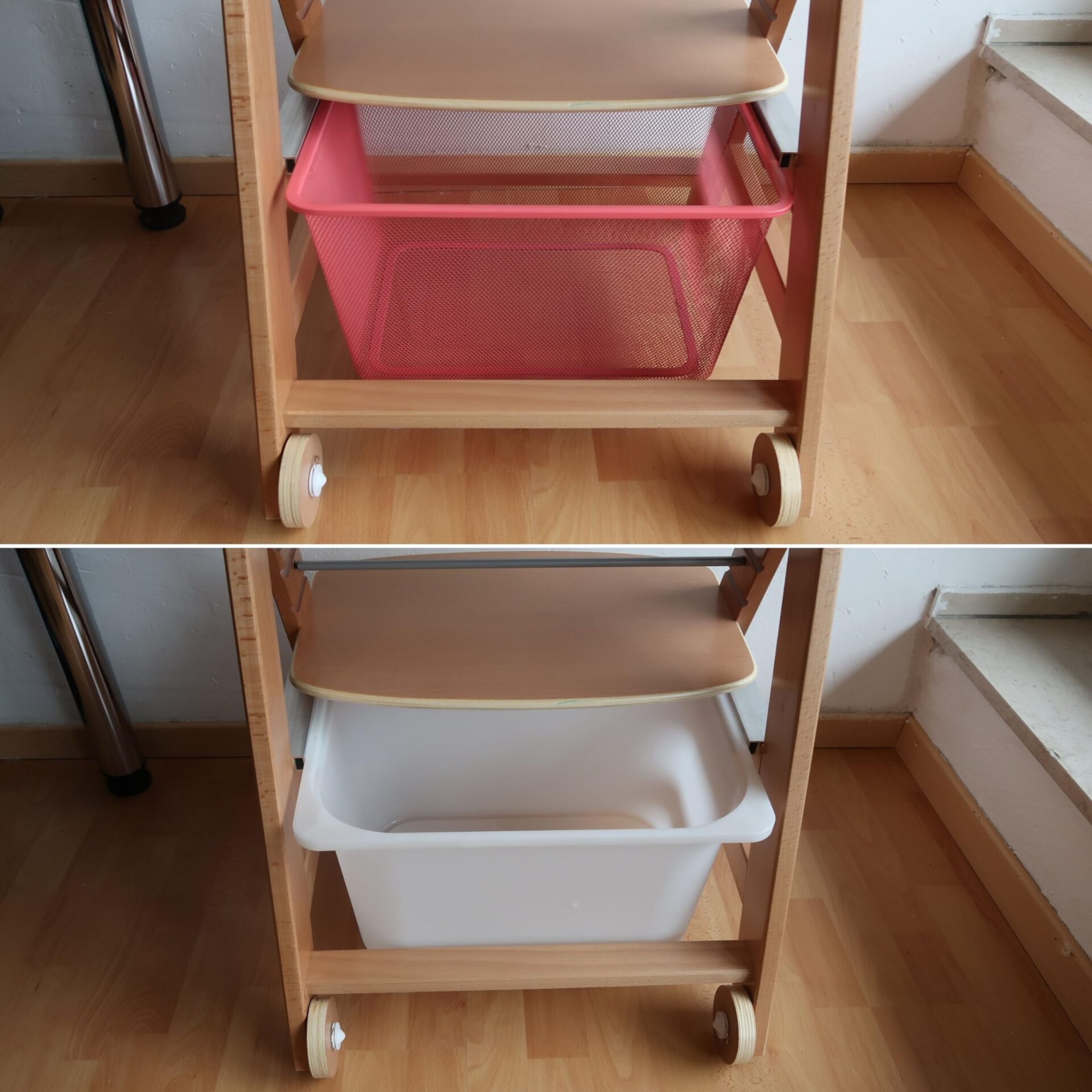 Adapter do krzesełka Hauck Alpha Beta - aluminiowy uchwyt do skrzynek IKEA - obrazek 2