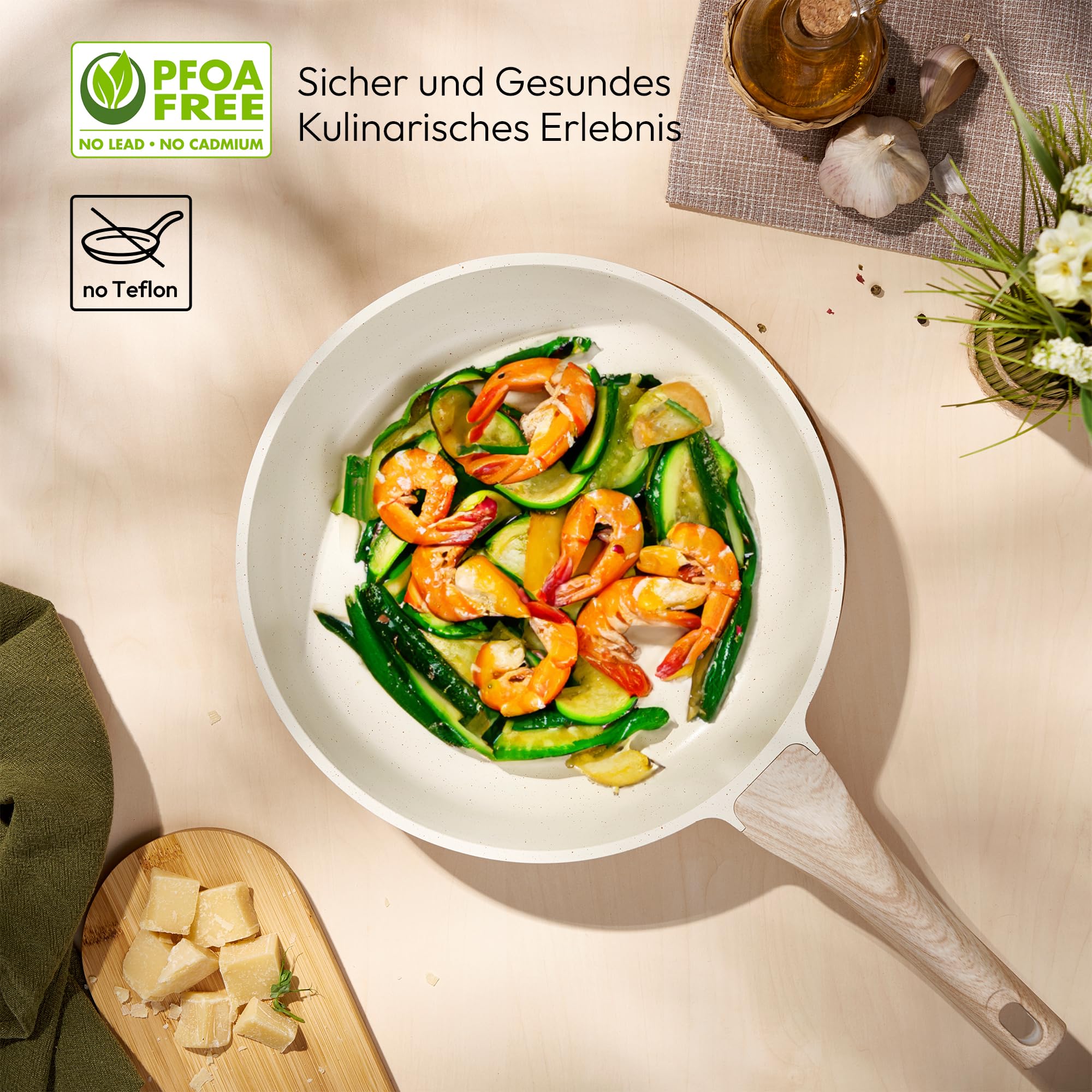 JUST PERFECTO - Zestaw Garnków Indukcyjnych 14 Elementów z Pokrywkami - obrazek 3