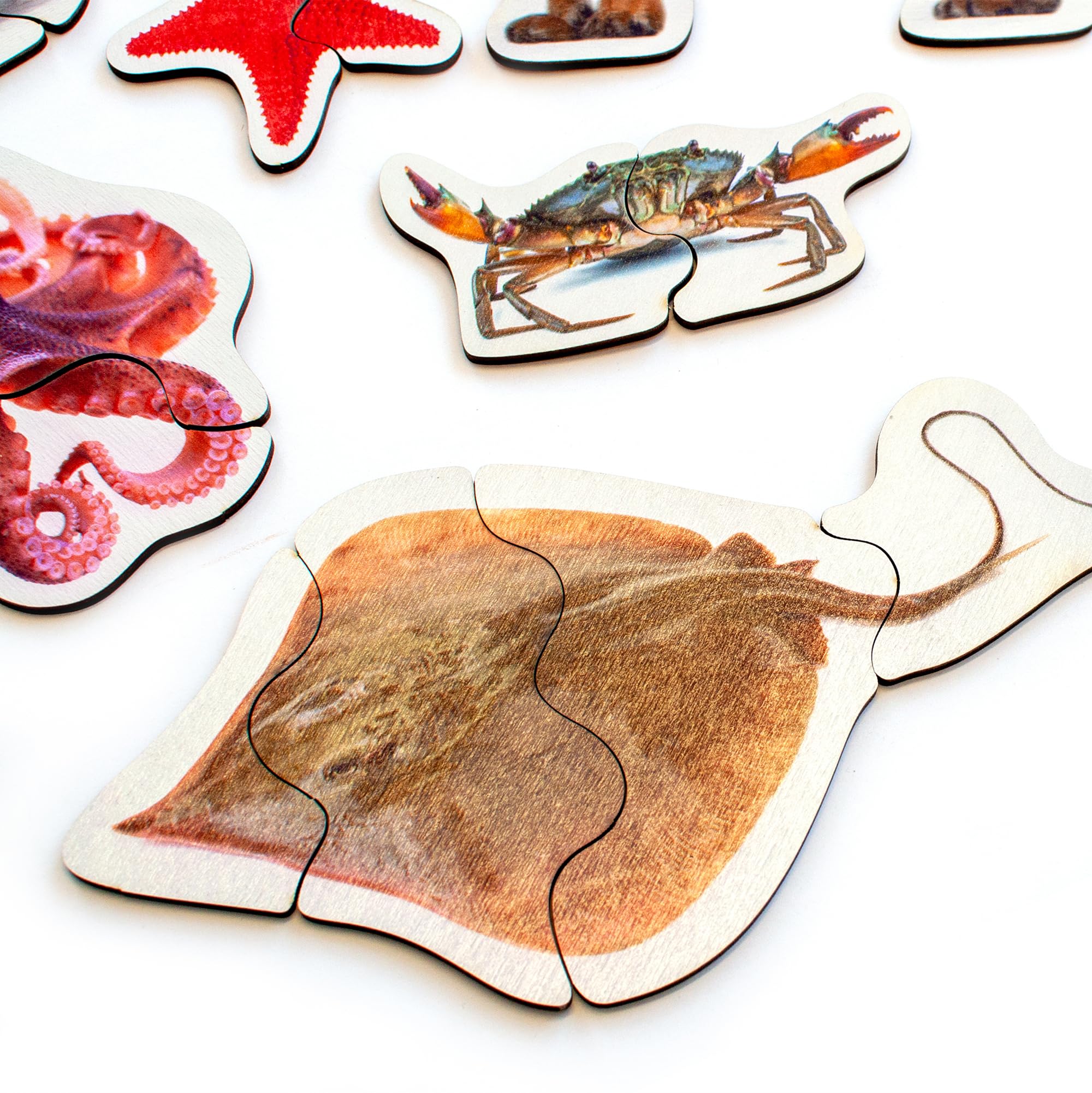 Drewniane Puzzle Ulanik ze Zwierzętami dla Dzieci 3+ – 29 Figurków - obrazek 2