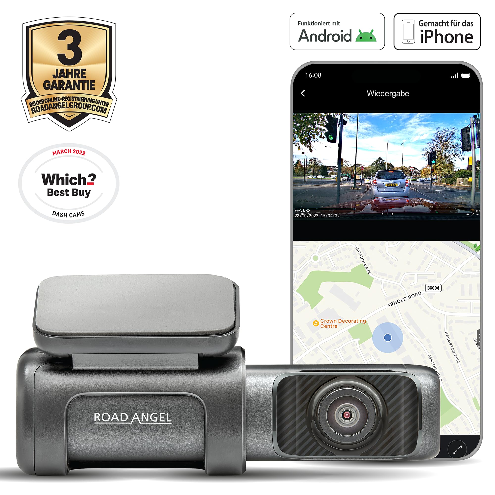 Kamera samochodowa Road Angel Halo Ultra 4K UHD z GPS i Wi-Fi 2022 - obrazek 9