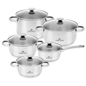 Gerlach First Zestaw Garnków 10 El - Wysokiej Jakości Naczynia Kuchenne
