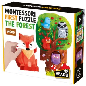 Headu First Montessori Puzzle Forest – Drewniane Puzzle Edukacyjne 2-4 lata